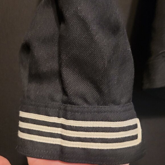 Vintage US Navy Enlisted Dress Jumper Cracker Jack  42R Patches NMCB 5 - Picture 2 of 8